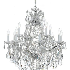 Crystorama - 4413-CH-CL-S - 13 Light Chandelier - Maria Theresa - Polished Chrome