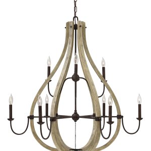 Fredrick Ramond - FR40578IRR - LED Chandelier - Middlefield - Iron Rust