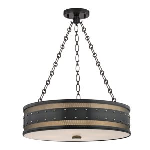 Hudson Valley - 2222-AOB - Four Light Chandelier - Gaines - Aged Brass/Old Bronze