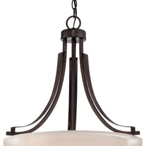 Minka-Lavery - 4104-172 - Three Light Pendant - Parsons Studio - Smoked Iron