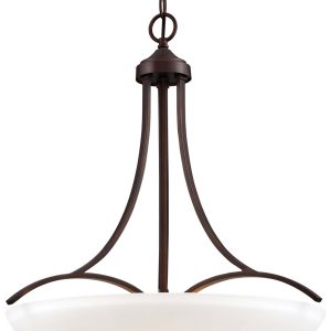Minka-Lavery - 4964-284 - Three Light Pendant - Overland Park - Vintage Bronze