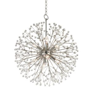 Hudson Valley - 6020-PN - Eight Light Chandelier - Dunkirk - Polished Nickel