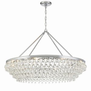 Crystorama - 278-CH - Eight Light Chandelier - Calypso - Polished Chrome