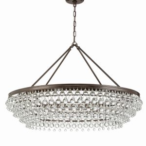 Crystorama - 278-VZ - Eight Light Chandelier - Calypso - Vibrant Bronze