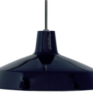 Nuvo Lighting - SF76-284 - One Light Pendant - Black / White Interior
