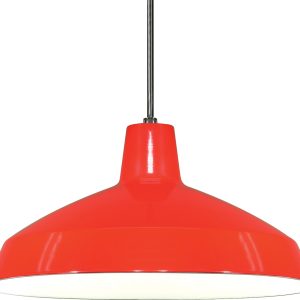 Nuvo Lighting - SF76-663 - One Light Hanging Lantern - Red / White Interior