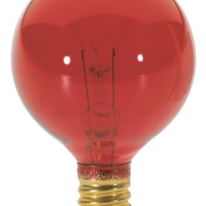 Satco - S3833 - Light Bulb - Transparent Red