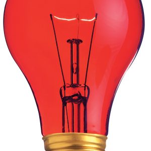 Satco - S6080 - Light Bulb - Transparent Red
