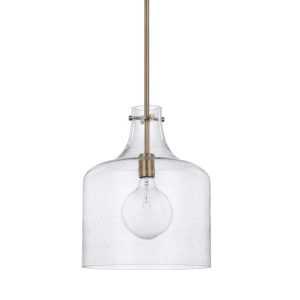 Capital Lighting - 325712AD - One Light Pendant - Crawford - Aged Brass
