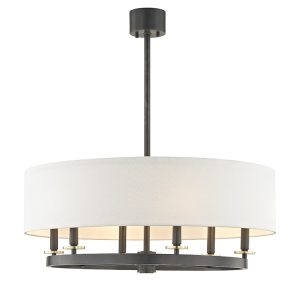 Hudson Valley - 6530-AOB - Six Light Chandelier - Durham - Aged Brass/Old Bronze