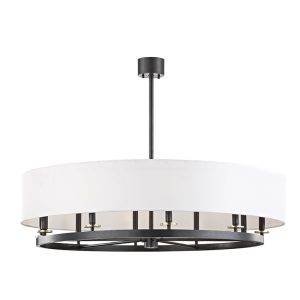 Hudson Valley - 6542-AOB - Ten Light Island Pendant - Durham - Aged Brass/Old Bronze