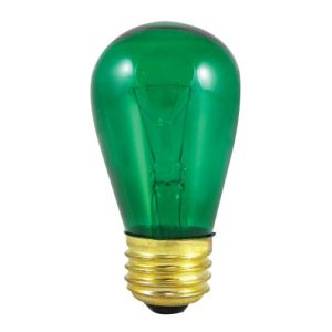 Bulbrite - 701411 - Light Bulb - Indicator, - Transparent Green