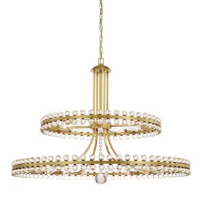 Crystorama - CLO-8890-AG - 24 Light Chandelier - Clover - Aged Brass