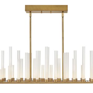 Fredrick Ramond - FR46108HBR - LED Linear Pendant - Trinity - Heritage Brass