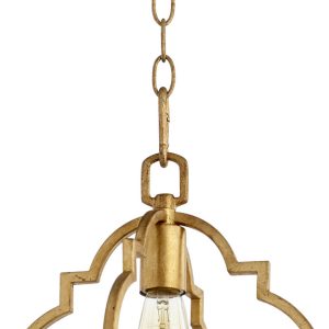 Quorum - 3842-74 - One Light Pendant - Dublin - Gold Leaf