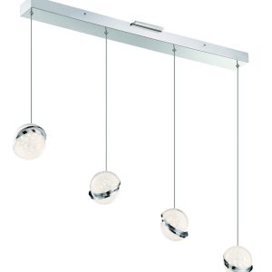 George Kovacs - P1444-077-L - LED Pendant - Silver Slice - Chrome