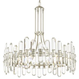 Crystorama - BOL-8889-PN - 12 Light Chandelier - Bolton - Polished Nickel