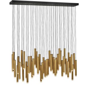 Fredrick Ramond - FR49909HBR - LED Linear Pendant - Harmony - Heritage Brass