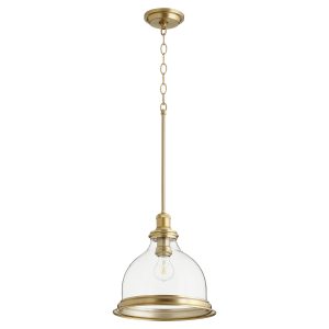 Quorum - 6193-12-80 - One Light Pendant - Ring Lighting Series - Aged Brass