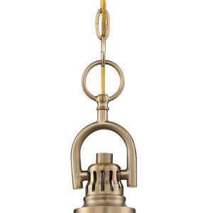 Nuvo Lighting - 60-6671 - One Light Pendant - Skyloft - Burnished Brass