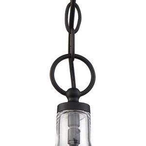 Nuvo Lighting - 60-6749 - One Light Pendant - Hartley - Matte Black / Clear Glass