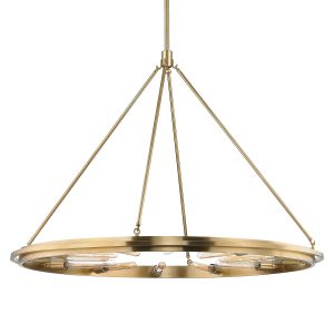 Hudson Valley - 2745-AGB - 12 Light Chandelier - Chambers - Aged Brass