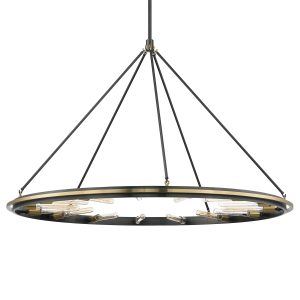 Hudson Valley - 2758-AOB - 15 Light Chandelier - Chambers - Aged Brass/Old Bronze