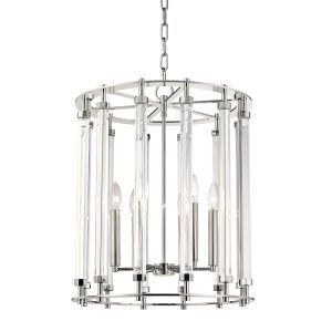 Hudson Valley - 2818-PN - Six Light Lantern - Haddon - Polished Nickel