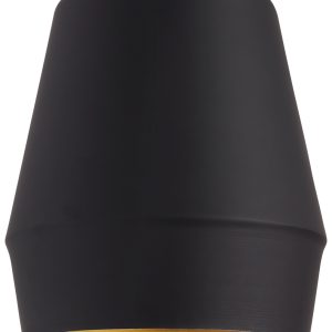 Visual Comfort Modern - 700TDALEBG - One Light Pendant - Allea - Black/Gold