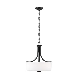 Generation Lighting - 6528803-112 - Three Light Pendant - Kemal - Midnight Black