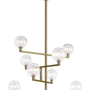 Visual Comfort Modern - 700GMBCR-LED927 - LED Chandelier - Gambit - Aged Brass