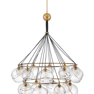 Hinkley - 30308HBR - LED Chandelier - Skye - Heritage Brass