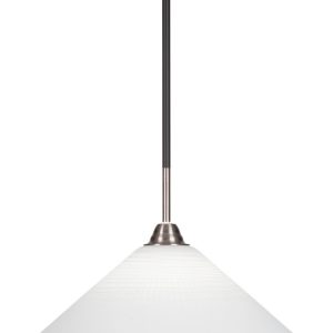 Toltec Lighting - 3401-MBBN-4011 - One Light Pendant - Paramount - Matte Black & Brushed Nickel