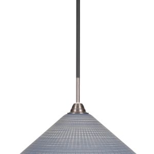 Toltec Lighting - 3401-MBBN-4012 - One Light Pendant - Paramount - Matte Black & Brushed Nickel