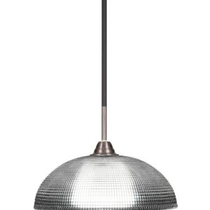 Toltec Lighting - 3401-MBBN-540 - One Light Pendant - Paramount - Matte Black & Brushed Nickel
