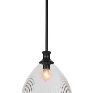 Toltec Lighting - 76-MB-4630 - One Light Pendant - Carina - Matte Black
