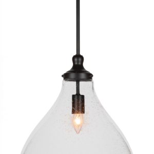 Toltec Lighting - 77-MB-4740 - One Light Pendant - Juno - Matte Black