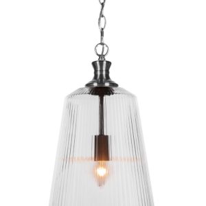 Toltec Lighting - 93-BN-4640 - One Light Pendant - Carina - Brushed Nickel