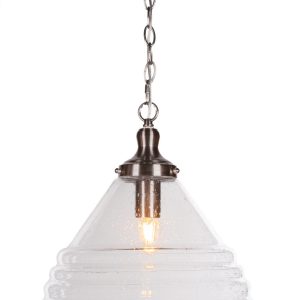 Toltec Lighting - 98-BN-4730 - One Light Pendant - Juno - Brushed Nickel
