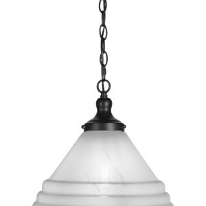 Toltec Lighting - 98-MB-4731 - One Light Pendant - Juno - Matte Black