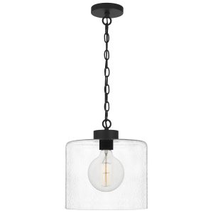 Quoizel - ABR1512MBK - One Light Mini Pendant - Abner - Matte Black
