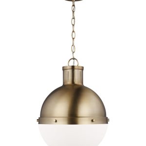 Visual Comfort Studio - 6577101EN3-848 - One Light Pendant - Hanks - Satin Brass