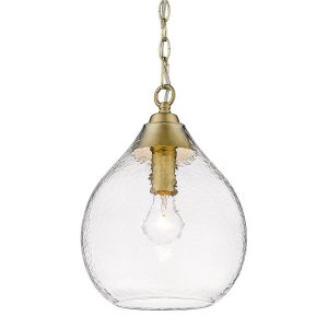 Golden - 1094-S BCB-HCG - One Light Pendant - Ariella - Brushed Champagne Brass