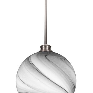 Toltec Lighting - 71-BN-4369 - One Light Pendant - Kimbro - Brushed Nickel