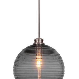 Toltec Lighting - 71-BN-5132 - One Light Pendant - Malena - Brushed Nickel