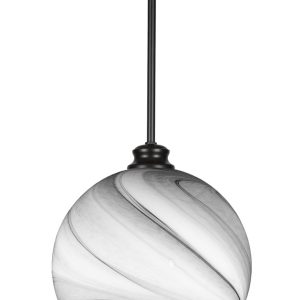 Toltec Lighting - 71-MB-4369 - One Light Pendant - Kimbro - Matte Black