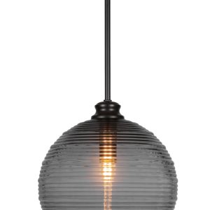 Toltec Lighting - 71-MB-5132 - One Light Pendant - Malena - Matte Black