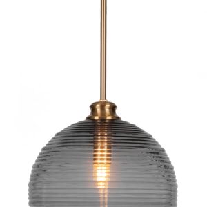 Toltec Lighting - 71-NAB-5132 - One Light Pendant - Malena - New Age Brass