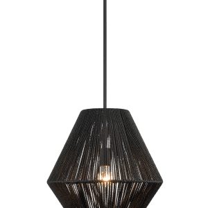 Millennium - 9022-MB - One Light Pendant - Elise - Matte Black