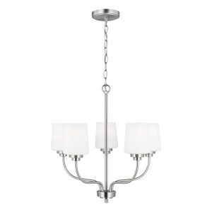 Generation Lighting - 3102805-962 - Five Light Chandelier - Windom - Brushed Nickel